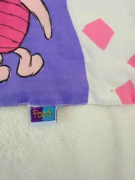 Vintage 1994 Disney Winnie the Pooh Crib Blanket Quilt- Tigger - Piglet - Eeyore - Picture 3 of 15